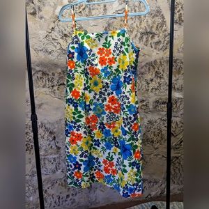 Tommy Hilfiger Multicolor Floral Slip Dress - Blue, Yellow, Orange, Green